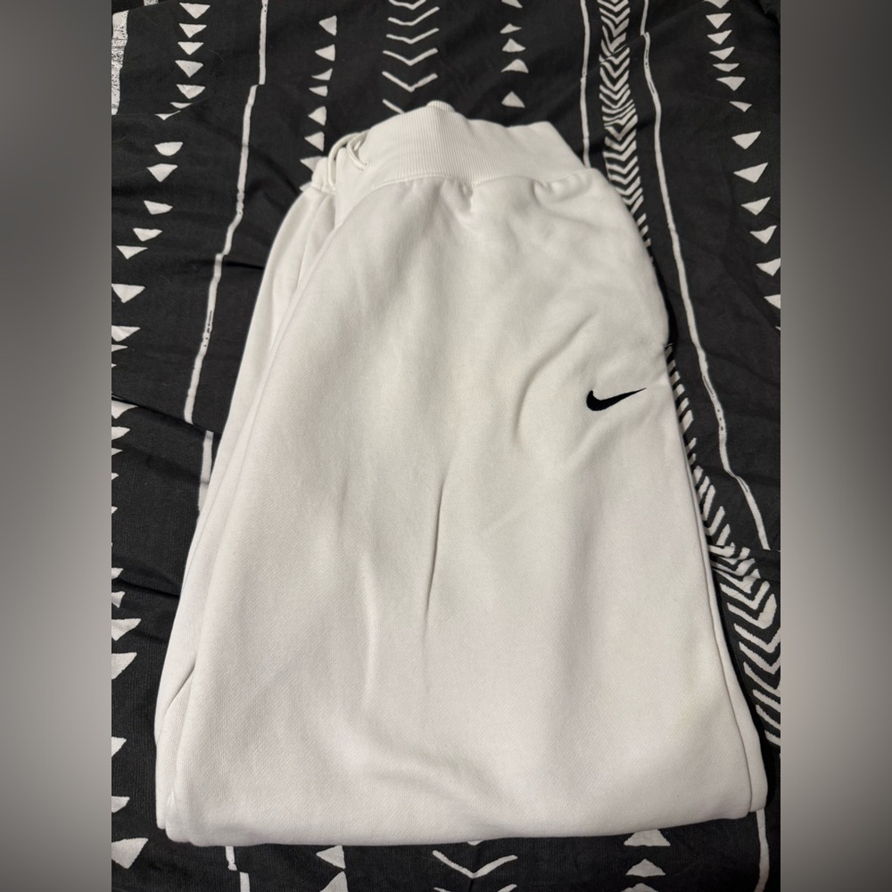 Nike white sweatpants